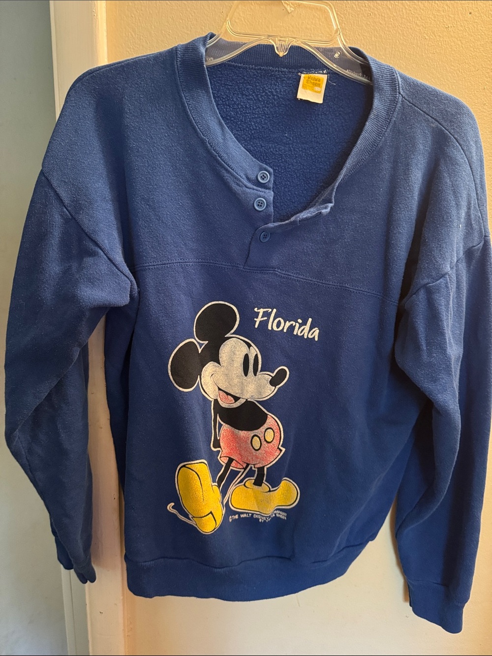 Classic Mickey Mouse Florida Crewneck Sweatshirt - Blue